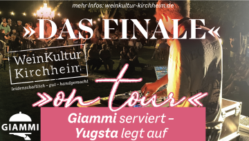 Dabeisein: beim Finale „WeinKultur on tour 2025“ am Do, 4.9.25